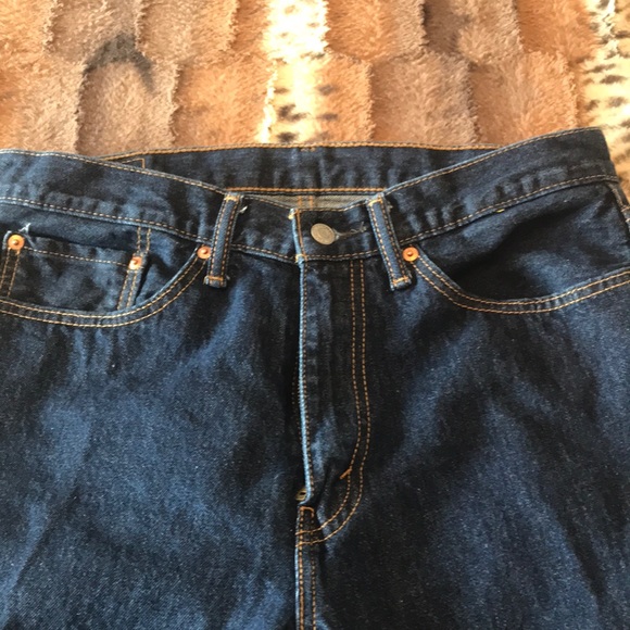 505 Levi’s Dark Denim Blue Jeans -Like New - Picture 7 of 9